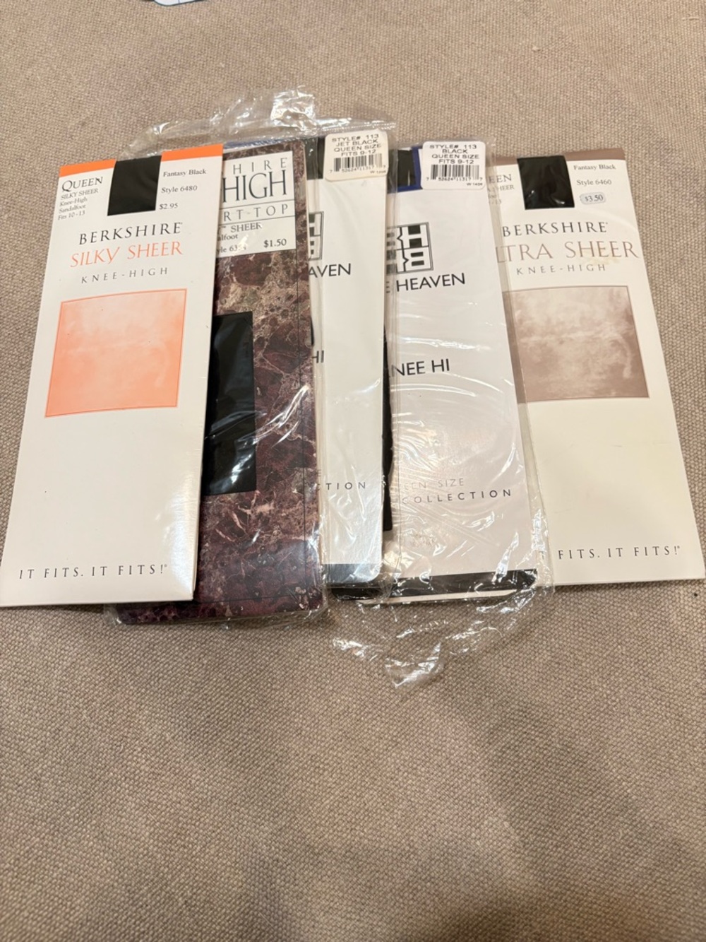 Berkshire & Blue Heaven Sheer Knee-Highs - Black socks